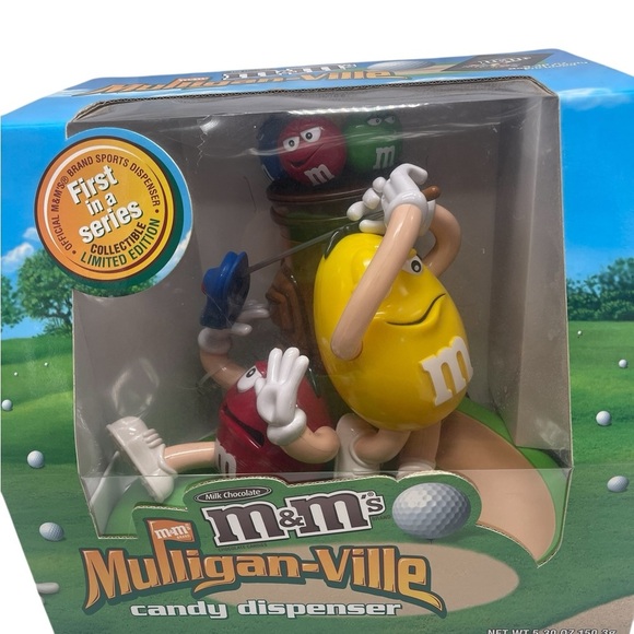 M&Ms Mulligan-Ville Candy Dispenser Golf Limited Edition First In Series New - Picture 9 of 15